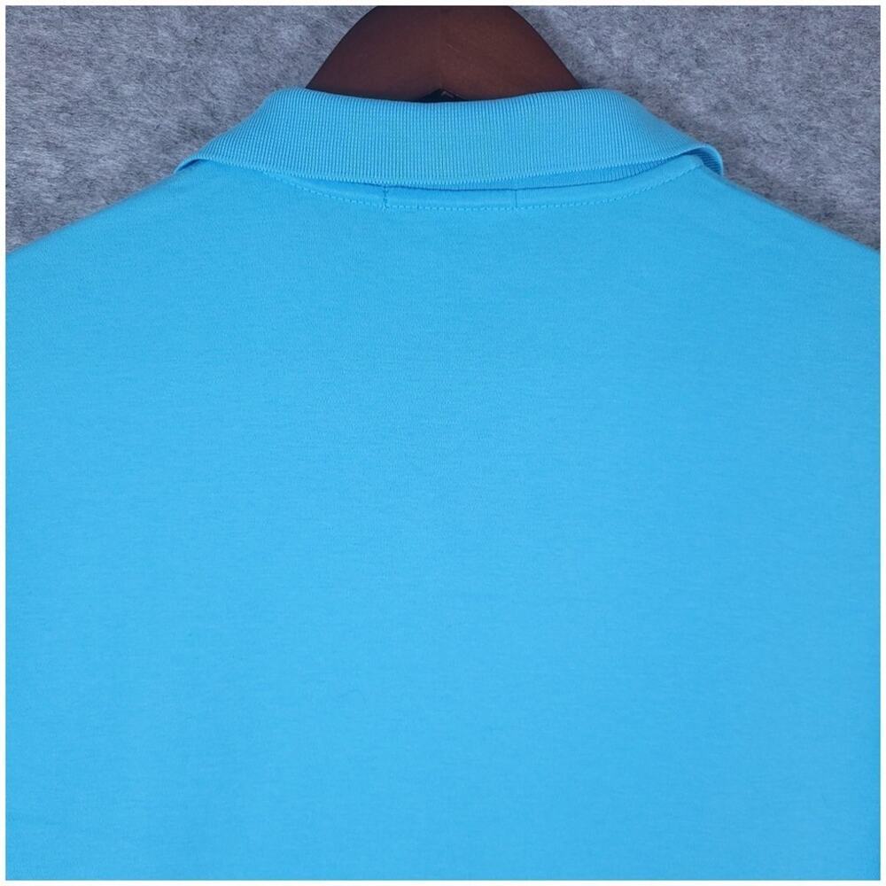 Polo Ralph Lauren Classic Fit Polo Mens Size Medium Aqua Blue Purple Pony Preppy - Picture 6 of 11